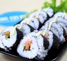 Duck Yellow and Pork Floss Rice Roll