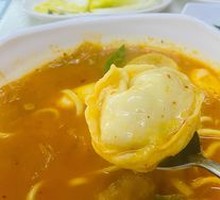 Kimchi Dumpling Noodles