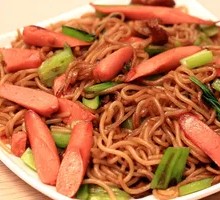 Ham Fried Rice Noodles