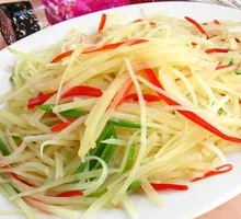 Sliced Potatoes with Green Pepper