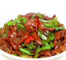 Stir-Fried Pork Intestines with Green Chili