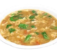Spinach Dumpling Soup