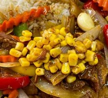 Black Pepper Beef Rice