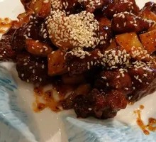 Black Pepper King Oyster Mushroom Beef Cubes