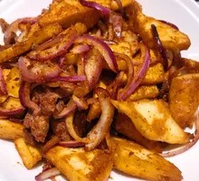 Naan Stir-Fried Lamb