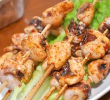 Grilled Squid Skewers