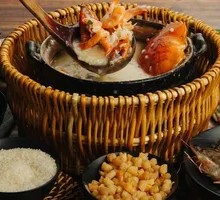 Dried Scallop Shrimp Crab Rice Porridge