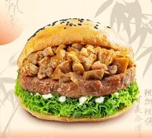 Fiery Mushroom Beef Burger