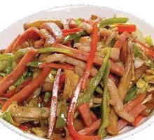 Fish-Flavored Shredded Pork with Noodles