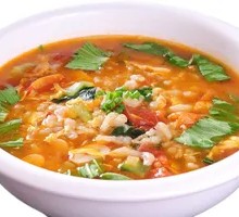 Tomato Dumpling Soup
