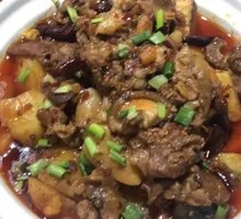 Stewed Chicken with Mushrooms