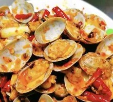 Three-color Clam Stir-fry