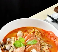 Thai Tom Yum Soup with Seafood