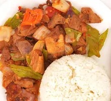 Green Pepper Spicy Pork Rice Bowl