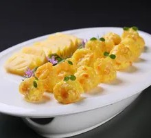 Sea Urchin Sauce Baked Shrimp Balls