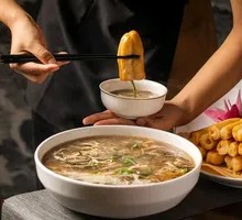 Mixed Soup with Fried Dough Sticks