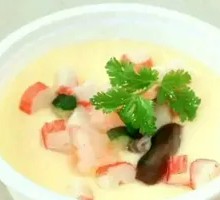 Steamed egg custard