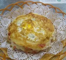 Scallion Ham Egg Pancake