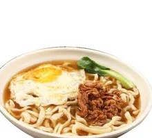 Beef Offal Noodles with Egg, Meatballs and Tofu Skin