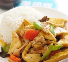 Home-style Tofu Rice Bowl