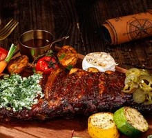29-Hour Czech-Style Roasted Multi-Flavor Half-Meter Pork Ribs (Honey Beer, Parsley Garlic, Mexican Barbecue)