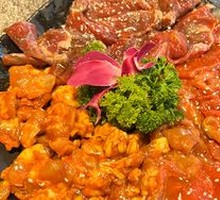 Colorful Grilled Meat Platter