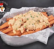 Waterfall Cheese Sweet Potato Fries