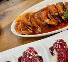 Thai Sauce Eggplant in Iron Plate