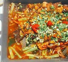 Sour Cabbage and Pickled Chili Grilled Fish