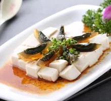 Century egg tofu salad