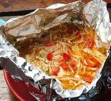 Aluminum Foil Chicken Fillet Noodles