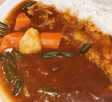 Pork Cartilage Curry Omelette Rice