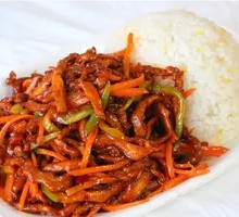 Fish-Flavored Shredded Pork Rice Bowl