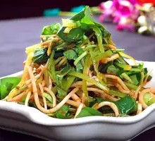 Water bamboo and Houttuynia Herb Salad