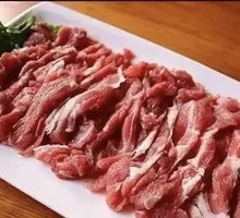Freshly Sliced Lamb Meat