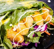 Spinach and Corn Pancake