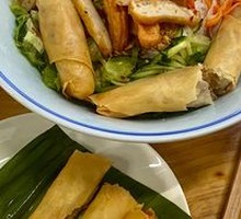 Vietnamese Fried Spring Roll Fish Cake with Vermicelli Noodles
