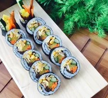 Corn Salad Pork Floss Seaweed Rice Roll