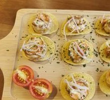 Mustard Egg Yolk Shrimp Tartare