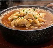 Sauce-Flavored Fish with Bubble Pearls