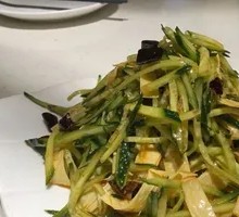 Cucumber with Tofu Skin Salad