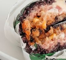 Salted Egg Yolk and Meat Floss Rice Ball