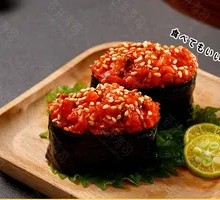 Sesame Octopus Sushi Boat