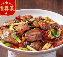 Stuffed Garlic Stir-fried with Preserved Pork