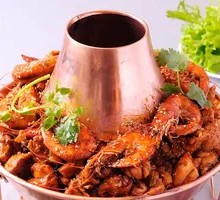 Fresh Shrimp Hot Pot Chicken