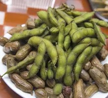 Salted Peanuts and Edamame