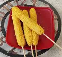 Fried Cheese Hot Dog Sticks
