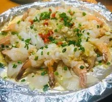 Aluminum Foil Shrimp with Vermicelli