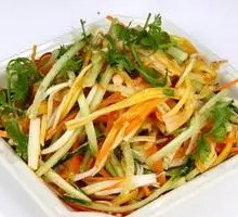 Enoki Mushroom and Cucumber Salad