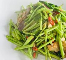 Water Bamboo and Preserved Pork Stir-fry